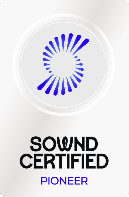 Sownd Certified badge